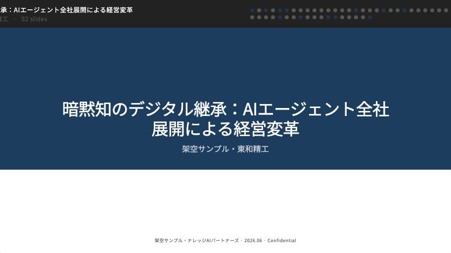 製造業・暗黙知のAI継承